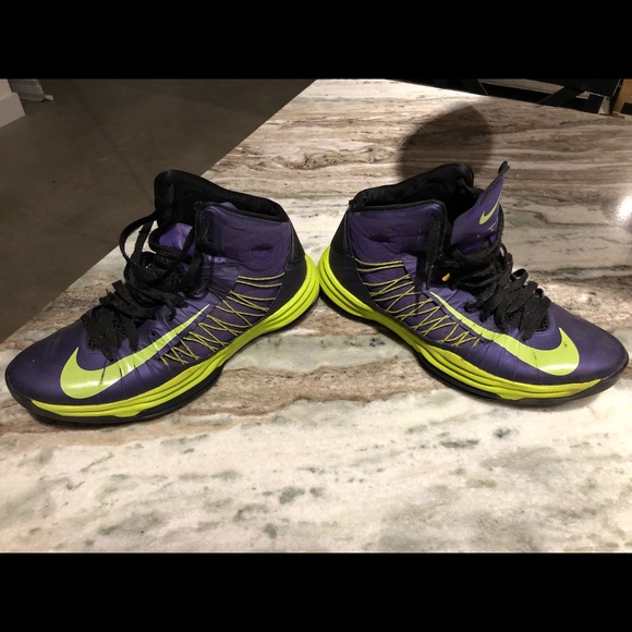 Nike Other - 2012 Nike Hyperdunks - Purple and Green-Size 10.5